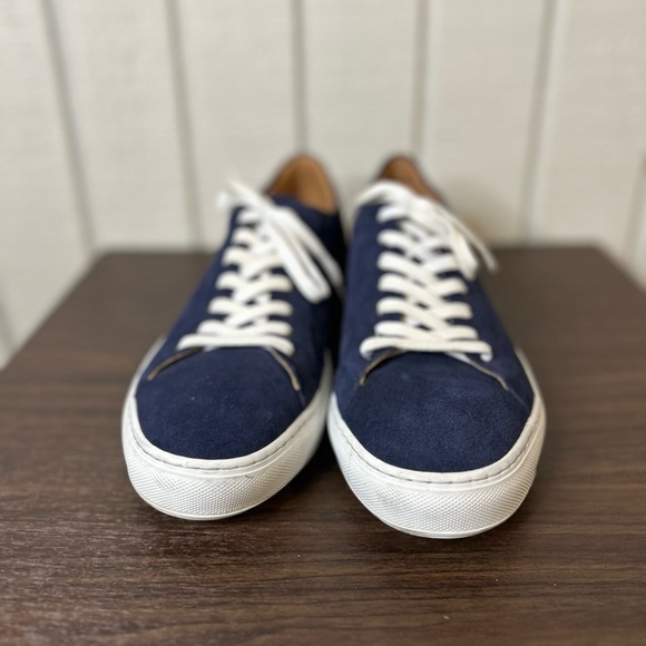 Paul Fredrick Blue Suede Sneakers, size 11. - Picture 4 of 6